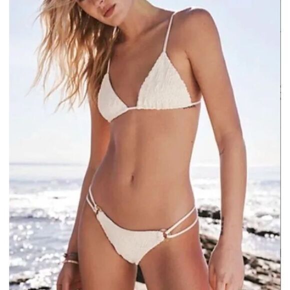New Set! Free People x Aila Blue white bikini, size XL - Picture 1 of 12